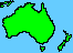 Map of Australia and New Zealand