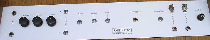 Farrington front panel