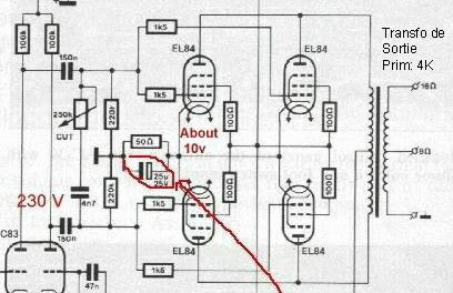 Vox AC30 circuit